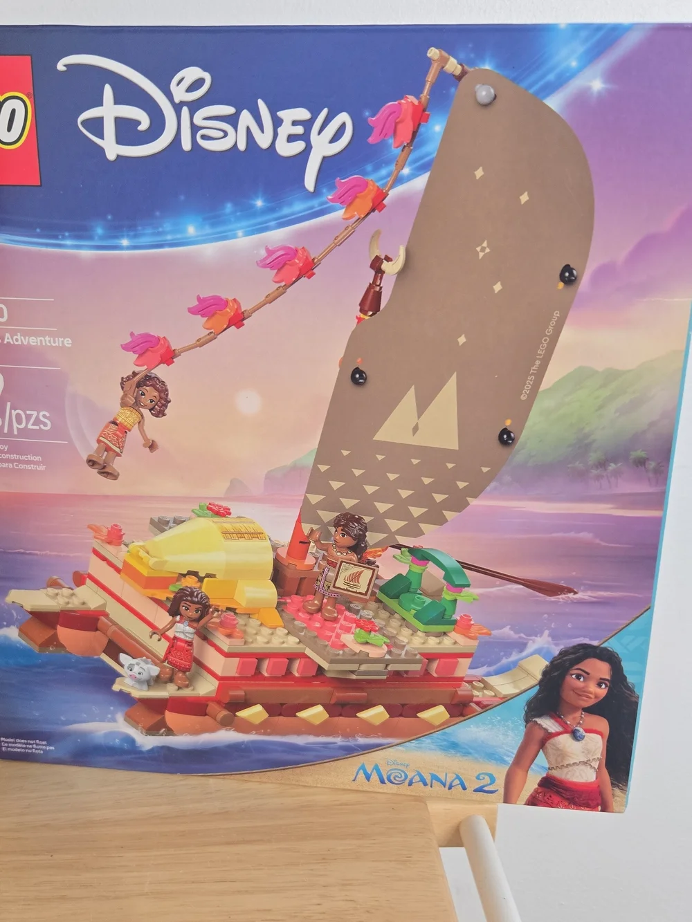 LEGO Disney Moana 2 Kakamora Barge 43258 & Moana's Adventure Canoe Set Sealed